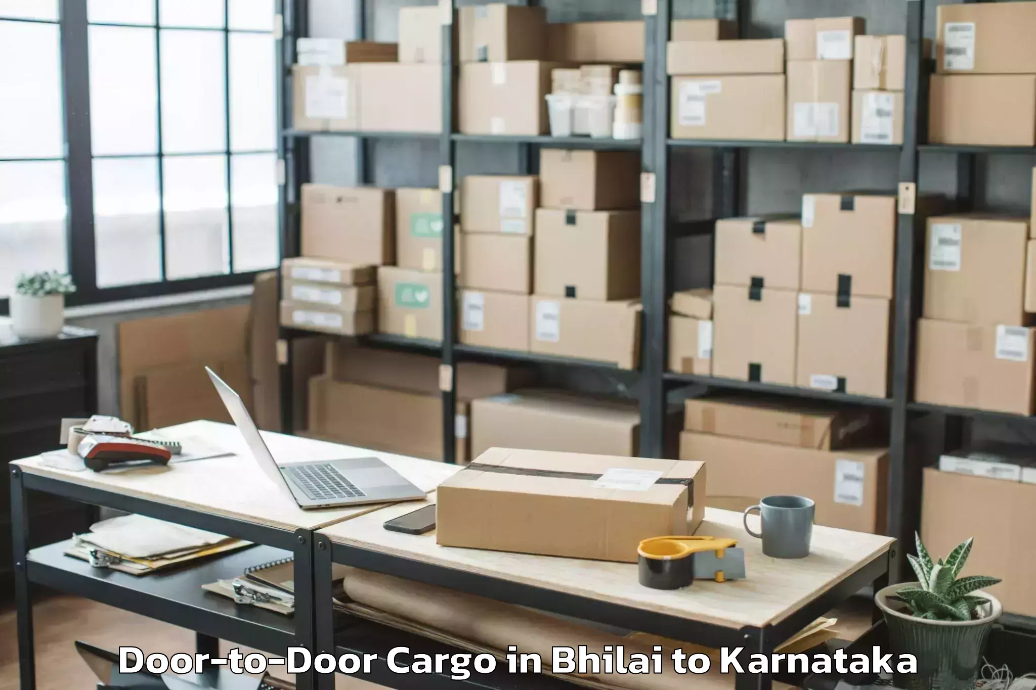 Leading Bhilai to Huliyar Door To Door Cargo Provider